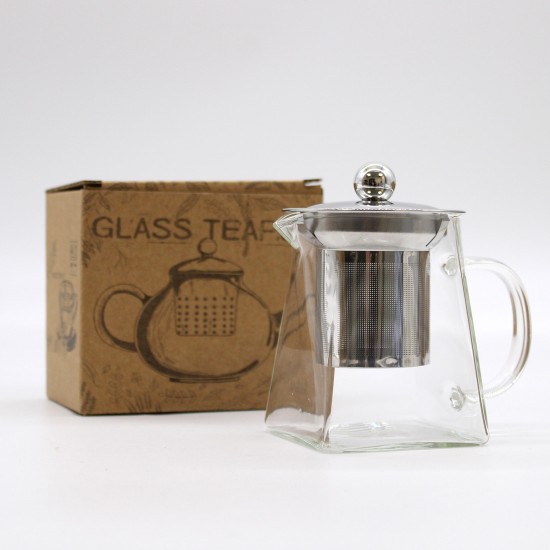 Théière Infuseur en Verre -...