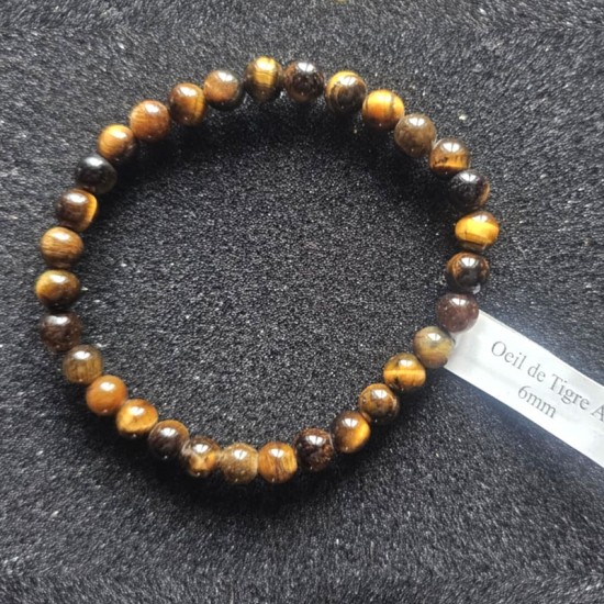 BRACELET BOULE 6MM OEIL DE...